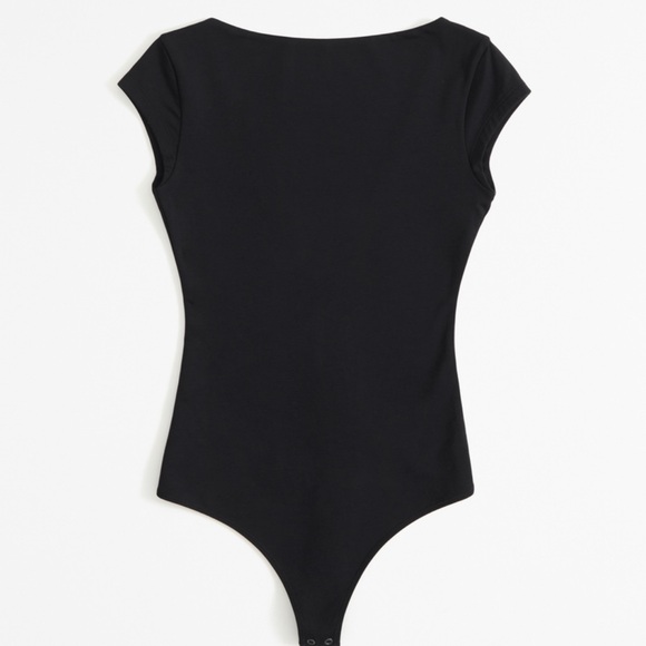 Abercrombie & Fitch Tops - Abercrombie and Fitch Short-Sleeve Cotton-Modal Open-Back Bodysuit ,Size S